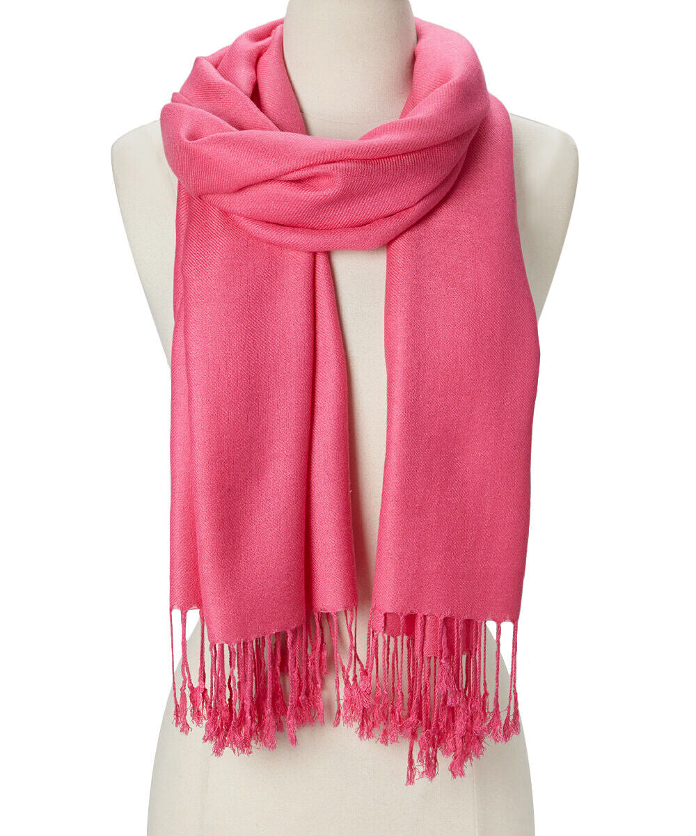 Soft Silk Shawl Wrap Women Pashmina Solid Scarf Stole Cashmere Wool Ladies Scarf