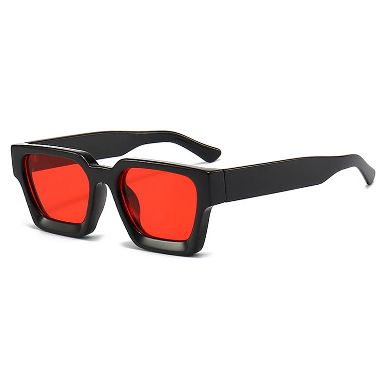 Ins Popular Women Square Sunglasses Retro Men Tinted Shades UV400