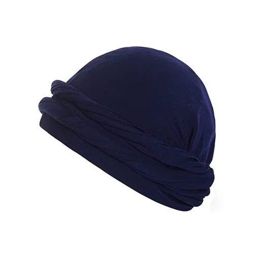 Pullover Turban for Men Vintage Head Wraps for Men Stretch Modal and Satin Turban Scarf Tie for Hair